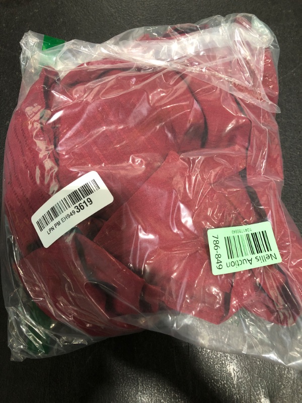 Photo 1 of Floerns Women's Plus Size Wrap Front Sweetheart Neck Ruffle Cap Sleeve A Line Dress Burgundy 2XL