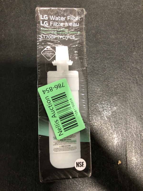 Photo 1 of LG LT700P- 6 Month / 200 Gallon Capacity Replacement Refrigerator Water Filter (NSF42 and NSF53) ADQ36006101, ADQ36006113, ADQ75795103, or AGF80300702 , White , Single