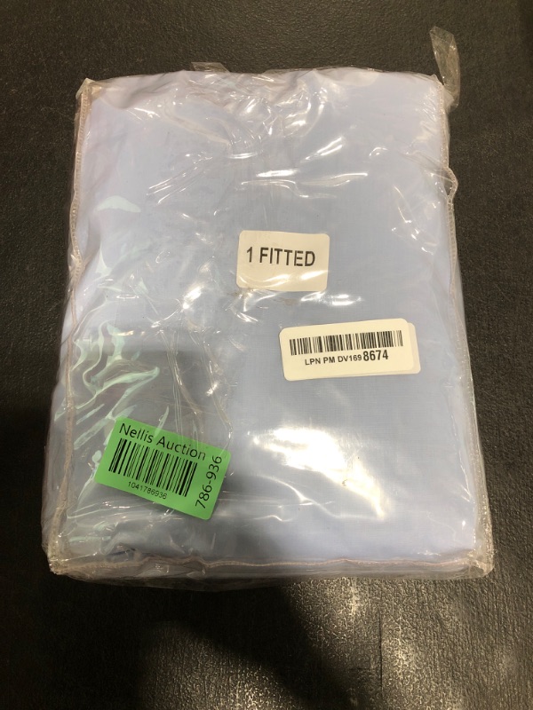 Photo 1 of Gilbins Cot Size 30" x 75"x8 Sheet Set 4 Piece Fitted Flat 2 Pillowcases, Made of Cotton, Perfect for Camp Bunk Beds/RVs/Guest Beds Blue