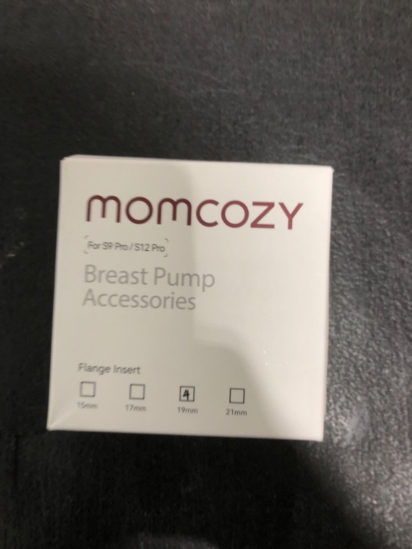 Photo 1 of Momcozy Flange Insert 19mm Compatible with 24mm Flange/Shield of Most Pumps, Insert for Breast Pump Replacement Accessories, 