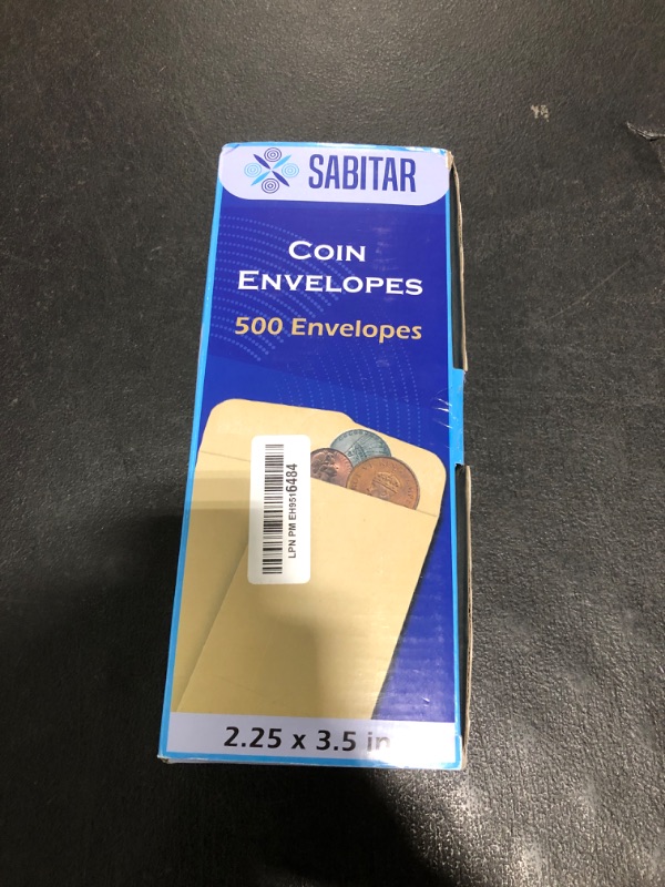Photo 1 of #1 Coin Envelopes Durable Kraft 2.25"x3.5", 500 Pcs Small Key Envelope with Gummed Flap, Seed Envelopes for Storing Seeds, Tip Envelope for Cash