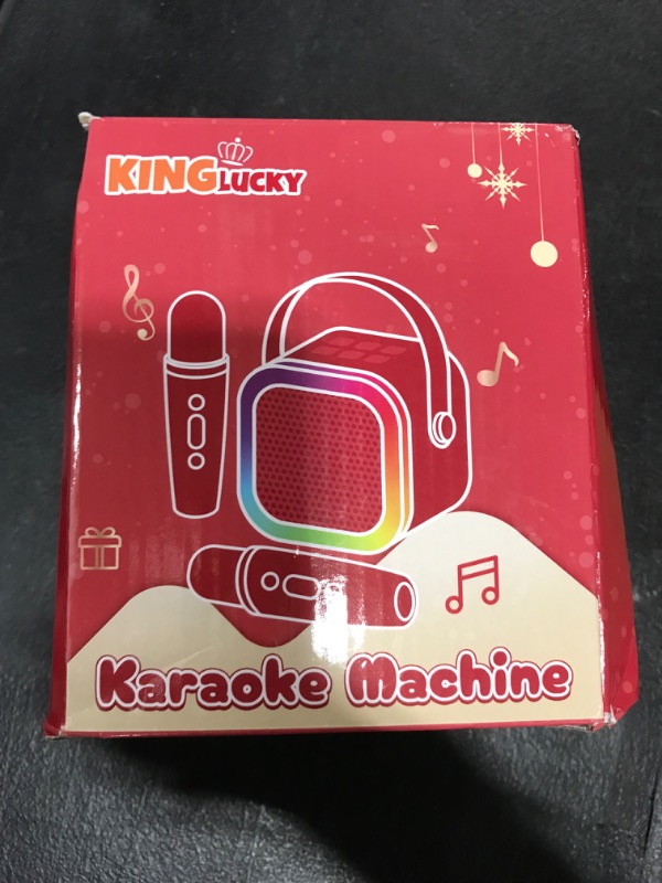 Photo 1 of Kinglucky TOP Mini Karaoke Machine for Kids Adults – Viral Gift Pick with 2 Wireless Microphones, Fun Voice Effects, 3-12 Year Old Girl Birthday Gifts Portable Karaoke Machine for Family Party Purple