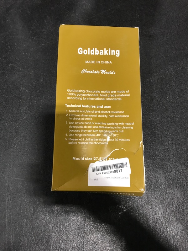Photo 1 of Goldbaking Chocolate Bar Maker Injection Hard Polycarbonate Chocolate Mold PC Candy Mould