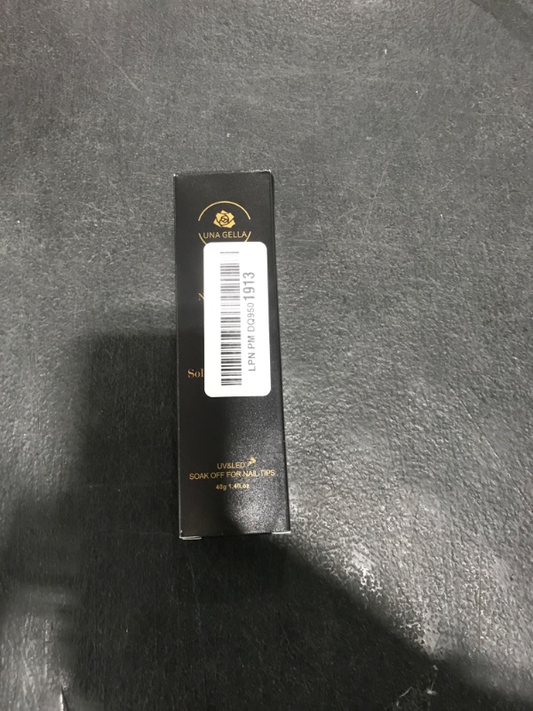 Photo 1 of UNA GELLA Soft Gel Nail Tips Gl ue Solid Nails Gl ue Gel 40ml Lamp Curing Needed Soak Off G LUE Strong Nail G LUE G el for Acrylic Fake Nails Tips Extension Press On Nails for Gelly Tips