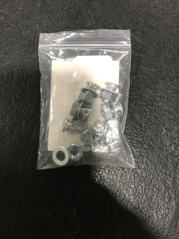 Photo 1 of ZRM&E 8Pcs Brake Cable Regulator Clamp Lock Screw Bolt Locking Screw with Nuts and Washers for Bicycle Power Bike Mountain Bike Brake Line 26 Sliver