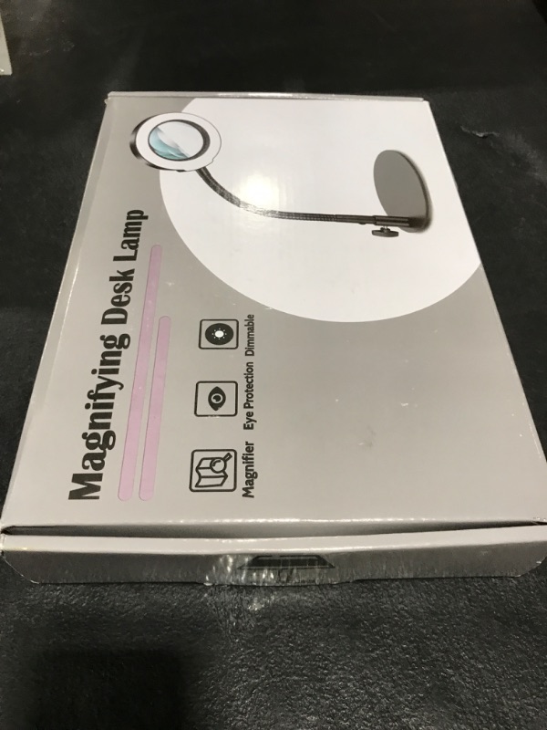 Photo 1 of Coyeth Magnifying Glass with Light and Stand, Hands Free Magnifying Lamp, 5 Color Modes 10 Dimmable Brightness, Metal Base Desk Magnifier Lamp for DIY Craft Reading Painting Sewing Hobby Detail Work