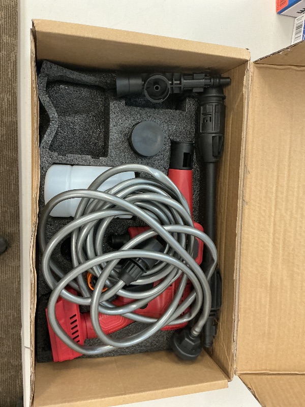 Photo 1 of Cordless Pressure Washer for Milwaukee M18 Battery, Portable Handheld Power Washer Maximum 980PSI with 16.5FT Drain Hose for Car Floor Wall Fence Bike Cleaning Garden Watering (Battery Not Included)