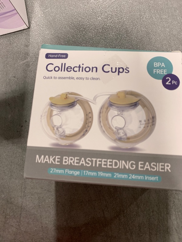 Photo 1 of PumpMom-us Wearable Breast Pump Collection Cup Compatible with Spectra S1 S2 9 Plus and SG, Replace Pump Kits 27mm Flange and 17/19/21/24mm Insert Included
