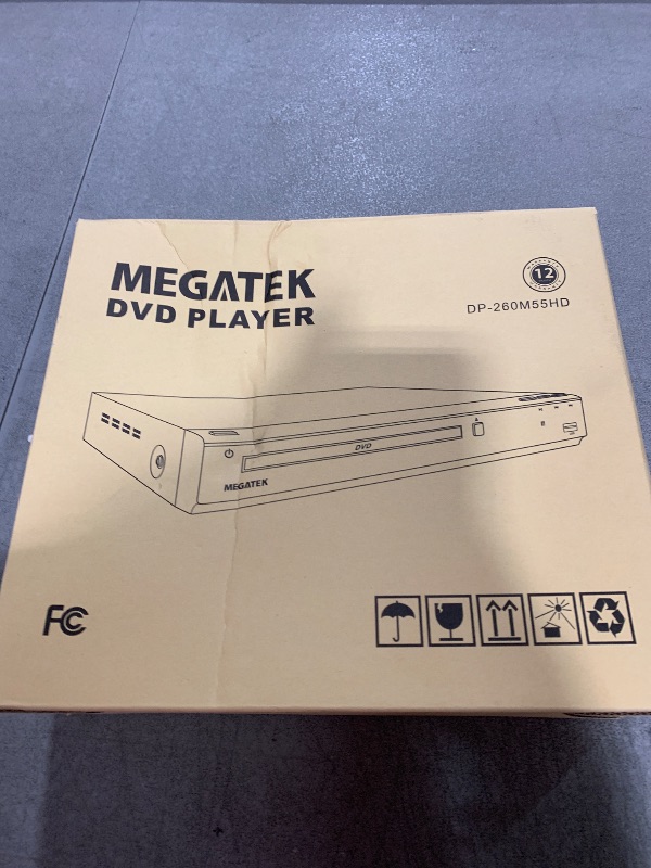 Photo 1 of MEGATEK Region-Free DVD Player for TV with HDMI, CD Player for Home, Plays All Regions and Formats, USB Port, Durable Metal Housing, Remote, HDMI and RCA Cables Included