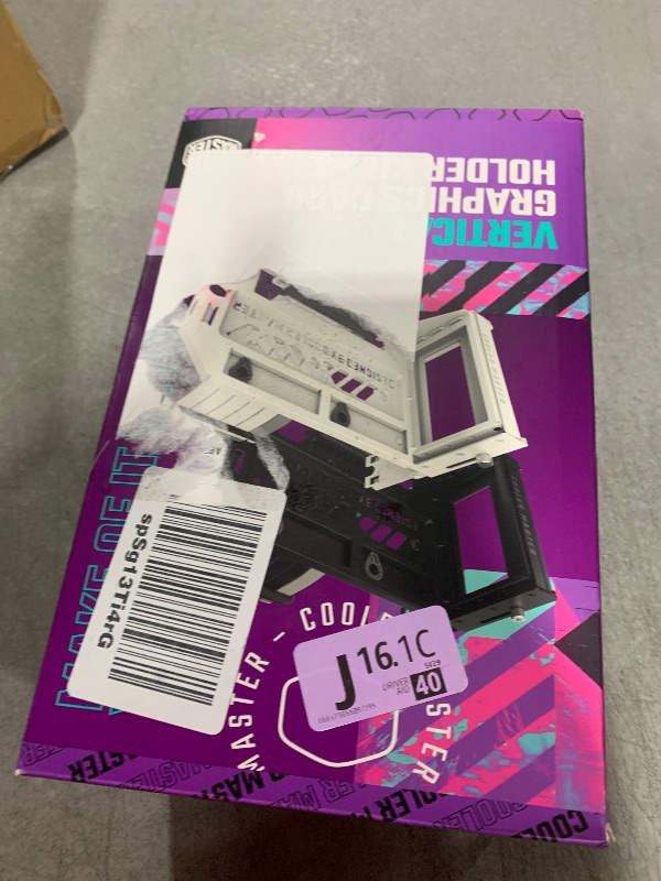 Photo 1 of Cooler Master MasterAccessory Vertical GPU Card Holder Kit V3 Black, Premium Riser Cable PCI-E 4.0 x16-165mm, PCIe 3.0 Compatible, Adjustable Length for E-ATX|ATX|Micro ATX Case (MCA-U000R-KFVK03)