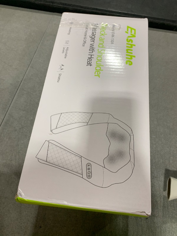 Photo 1 of EAshuhe Neck and Shoulder Massager with Heat Shiatsu Back Massage Pillow with 3D Deep Tissue Kneading for Foot, Legs, Body Muscle Pain Relief, Use at Home, Office & Car