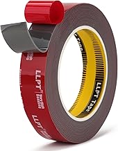 Photo 1 of LLPT Double Sided Heavy Duty Tape Waterproof Permanent Mounting Tape 1" x 18Ft Two Sided Adhesive Photo Frame Hanging Strips for Poster Automotive Home Deco (G461125mm)
