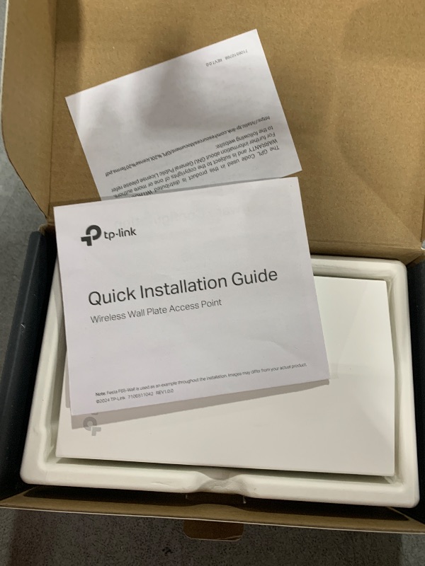 Photo 1 of TP-Link Festa F65-Wall AX3000 Wi-Fi 6 in-Wall Wireless Gigabit Access Point MU-MIMO, Beamforming PoE Powered HE160 Self-Organizing Network Free Cloud Management Does not Work with Omada