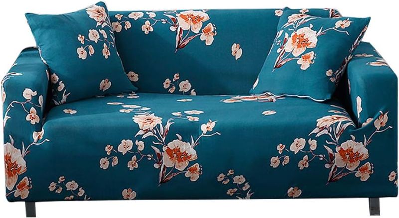 Photo 1 of HOOBUY Printed Sofa Cover Stretch Couch Covers Sofa Slipcovers for 3 Cushion Couch with Two Free Pillow Case 11#(3 Seater/Large 2 Seater)
