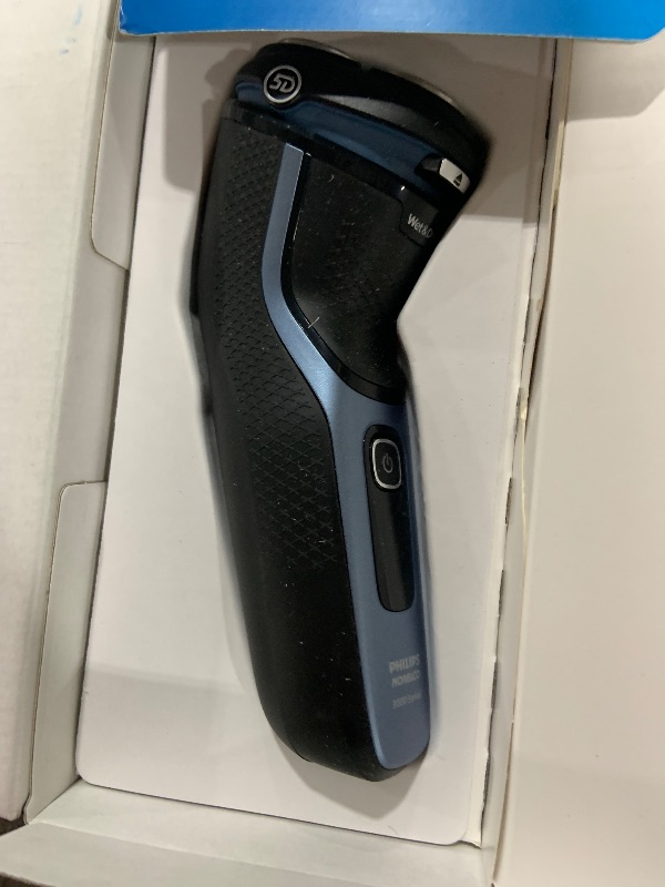 Photo 1 of Philips Norelco Shaver 3600 Series, Wet and Dry Electric Shaver, P-Cap, Travel Pouch, Storm Blue, Model S3243/91