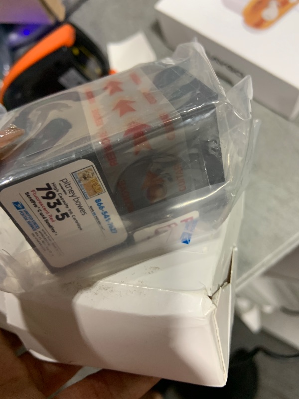 Photo 1 of Pitney Bowes 793-5 Ink Cartridge for DM100, DM200 and SendPro C and SendPro+, Red Ink, 35 ml