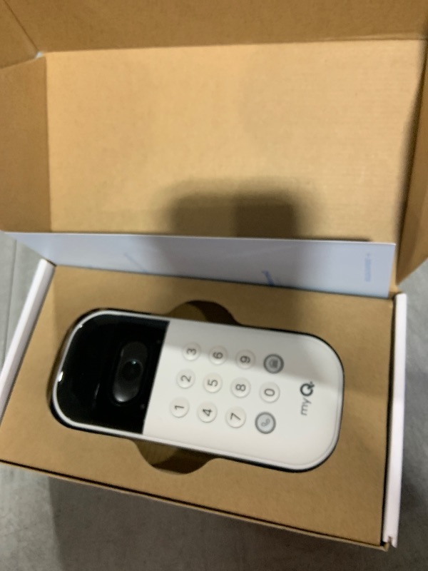 Photo 1 of myQ Smart Garage Door Video Keypad with Wide-Angle Camera,Customizable PIN Codes,and Smartphone Control–Take Charge of Your Garage Access Works with Chamberlain, LiftMaster and Craftsman openers,White