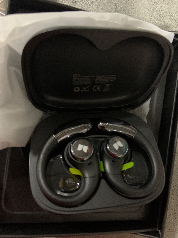 Photo 1 of Monster Open Ear AC336 Headphones, Bluetooth 6.0 Wireless Earbuds with Stereo Sound, ENC Clear Call, 21H Playtime, Type-C Charging, Touch Control, IPX6 Waterproof Open Ear Earbuds for Sports Fitness