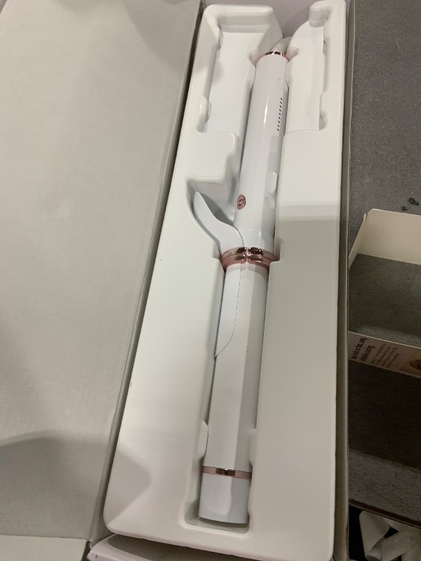 Photo 1 of T3 CurlWrap 1.25" Automatic Rotating Curling Iron with Long Barrel, 2 Timer Settings, 9 Heat Settings, Auto-Rotating Ceramic Barrel and Ion Generator for Fast, Easy Curls and Waves on All Hair Types