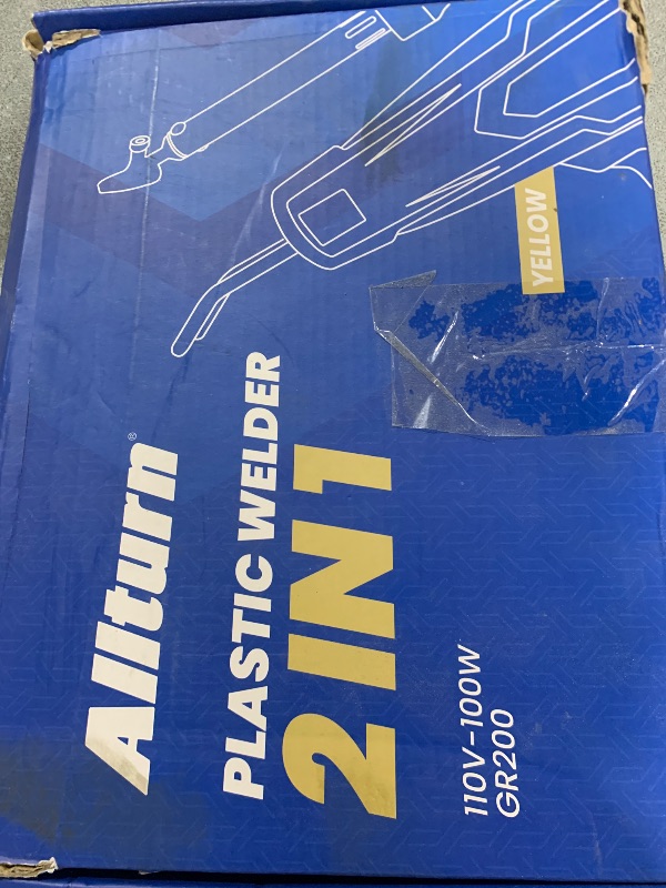 Photo 1 of Allturn Plastic Welder,Plastic Welding Kit 3 in 1,Plastic Repair Welder Kit,1000pcs Plastic Welding Staples,Plastic Welding Rods Kit,Repair for Most Thermoset Plastics,Yellow
