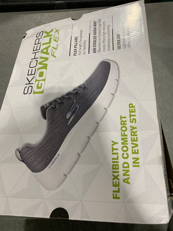Photo 1 of Skechers Men's Gowalk Flex-Athletic Slip-On Casual Walking Shoes with Air Cooled Foam Sneakers, Black/White 2, 14 X-Wide