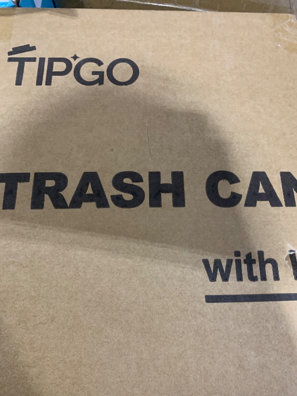 Photo 1 of TIPGO Slim Bathroom Trash Can with Lid Soft Close, Step Pedal, 6 Liter / 1.6 Gallon Stainless Steel Trash Bin, Small Garbage Cans for Bedroom, Office, Kitchen (White)