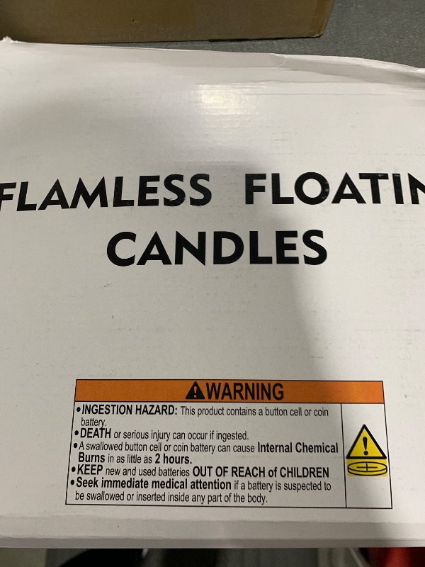 Photo 1 of Homemory 48 Pack 3” Flameless Led Floating Candles, 200 Hour White Battery Operate Waterproof Tealights for Cylinder Vases, Centerpieces at Wedding Decor, Party, Pool
