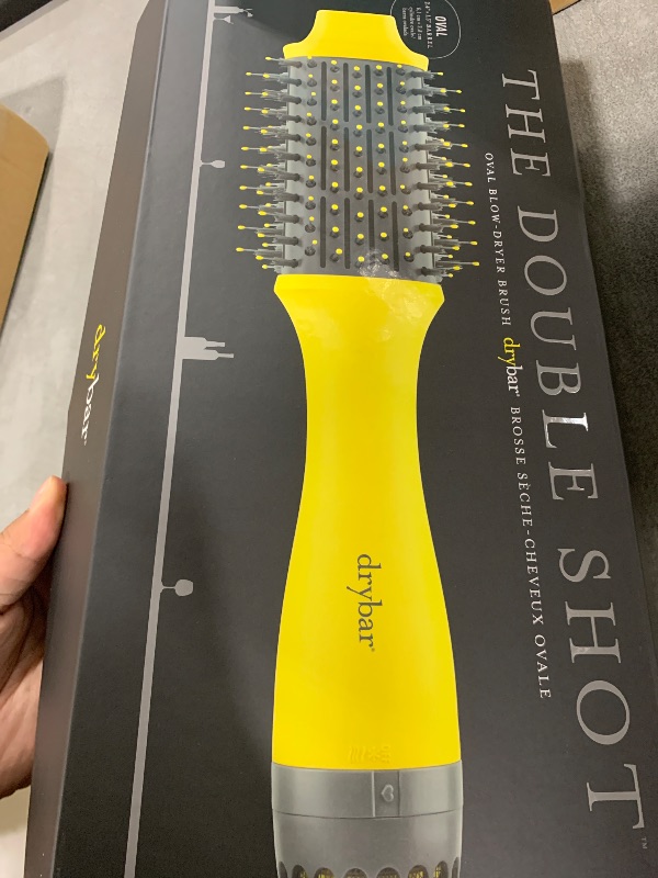 Photo 1 of Drybar The Double Shot Oval Blow Dryer Brush | Brush and Blow Dryer in One, Lightweight Blowout Brush for Long Hair and Volume with 3 Temps for Customized Hair Styling