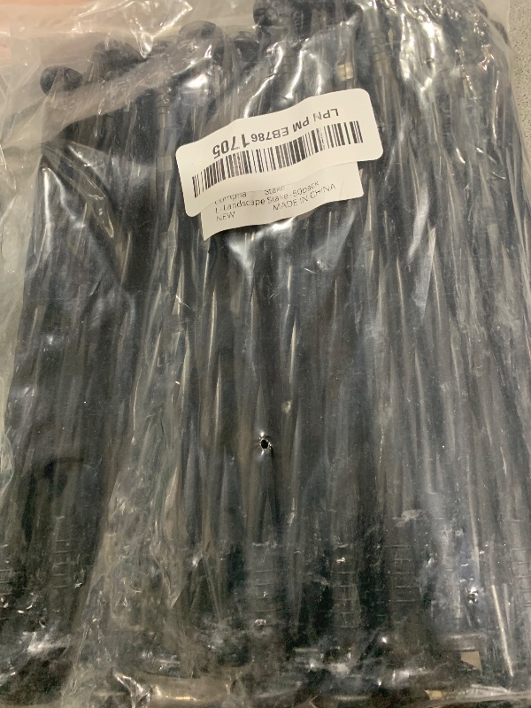 Photo 1 of Meboyz 50-Pack 8-Inch Plastic Landscape Stakes,Spiral Edging Spikes Landscape Anchoring Spikes for Paver Edging, Weed Barrier, Artificial Turf & More Weed Barrier, Artificial Turf & More.
