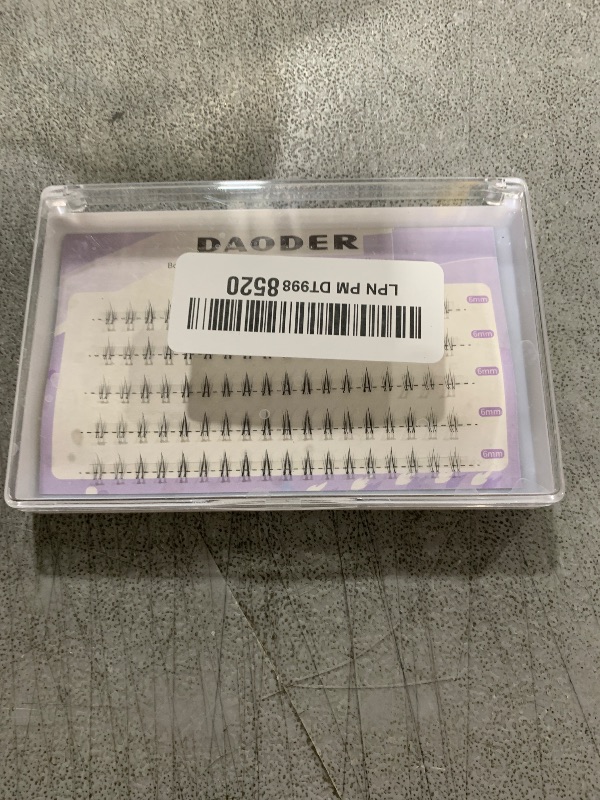 Photo 1 of Bottom Lash Clusters DIY Eyelash Extensions - DAODER 90pcs Wispy Natural Look Clear Band Lashes for Bottom Eyelashes 6mm