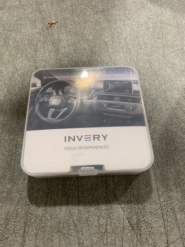 Photo 1 of INVERY Airdual Bluetooth 5.0 aptX-HD Adapter Compatible for Audi MMI 3G AMI Music Interface,Audi Symphony,Audi Concert,VW MDI,Mercedes Media Interface