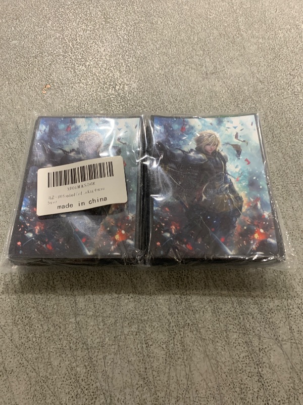 Photo 1 of 100 Standard Card Sleeves - Matte Finish Fantasy Art Deck Protectors for Magic: The Gathering Commander, Anti-Bend & Clear Backing (Fantasy Series)
