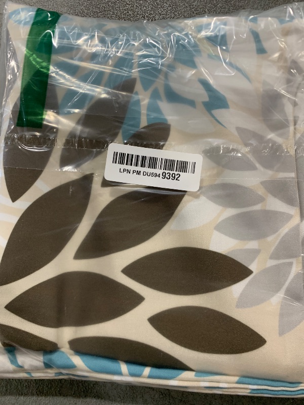 Photo 1 of DFXSZ Brown Blue Flower Pillow Covers 18x18 Inch Set of 2 Summer Outdoor Waterproof Decor for Home Patio Funiture Garden Living Room Cushion Cover 002F18