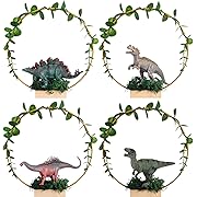 Photo 1 of 4 Set Dinosaur Party Decorations Dinosaur Birthday Decorations Dinosaur Centerpieces for Birthday Party Table Centerpiece 3D Dino Safari Jungle Animal Theme Table Decor (Cool)
