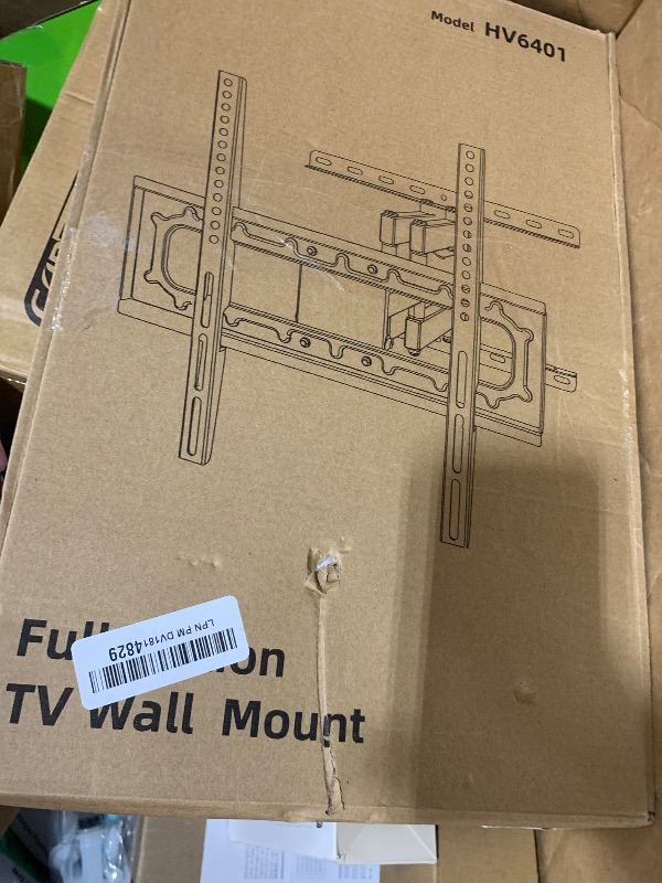 Photo 1 of HOME VISION TV Wall Mount for 26-70inch LED LCD OLED 4K TVs up to 132lbs, TV Mount Full Motion Swivel Tilt with Articulating Dual Arms tv Bracket Max VESA 400x400mm, Fits 12/16 inch Wood Stud