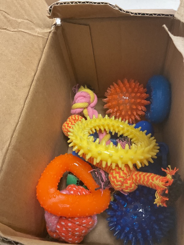 Photo 1 of PatsFran Puppy Toys 23 Pack, Interactive Dog Toys for Small Dogs, Puppy Chew Toys for Teething with Rope, Treat Ball and Cute Squeaky Toys