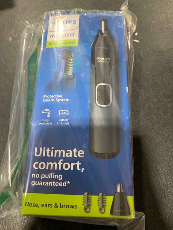Photo 1 of Philips Norelco Nose Trimmer 3000, for Nose, Ears Eyebrows, NT3600/62