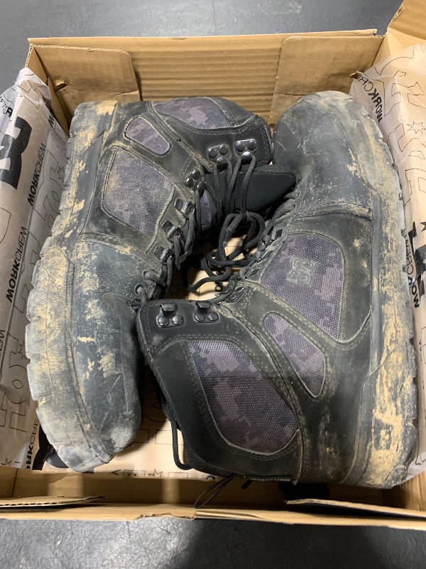 Photo 1 of DC Men's Pure Work Black Camo Composite Toe Boots Construction Shoe, 10 Wide