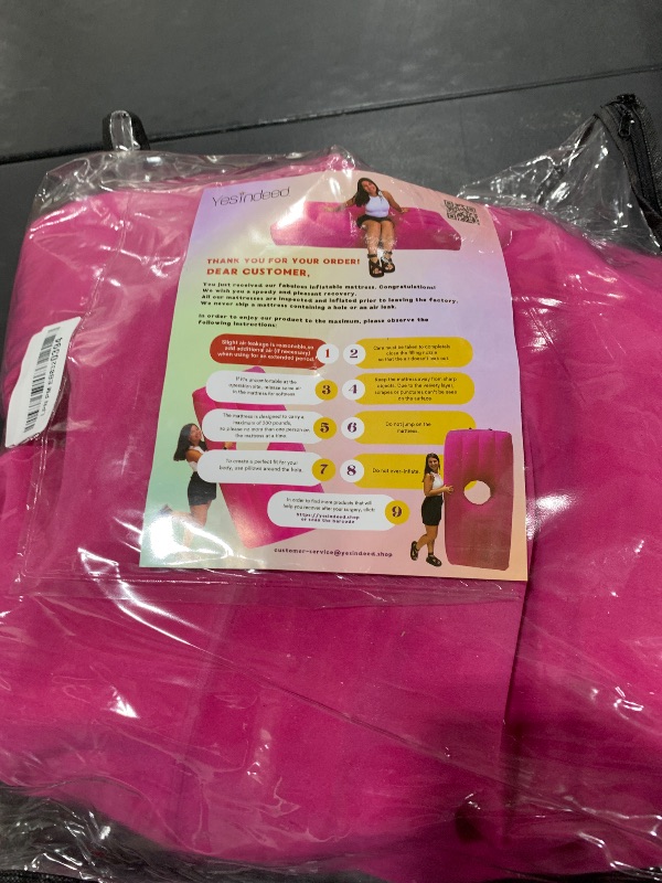 Photo 1 of YESINDEED Upgraded BBL Bed with Hole, Inflatable Brazilian Butt Lift Mattress for Post Surgery Recovery - Waterproof Velvet Touch Top Comfortable & Supportive - Carrying Bag and with Built-in Pump