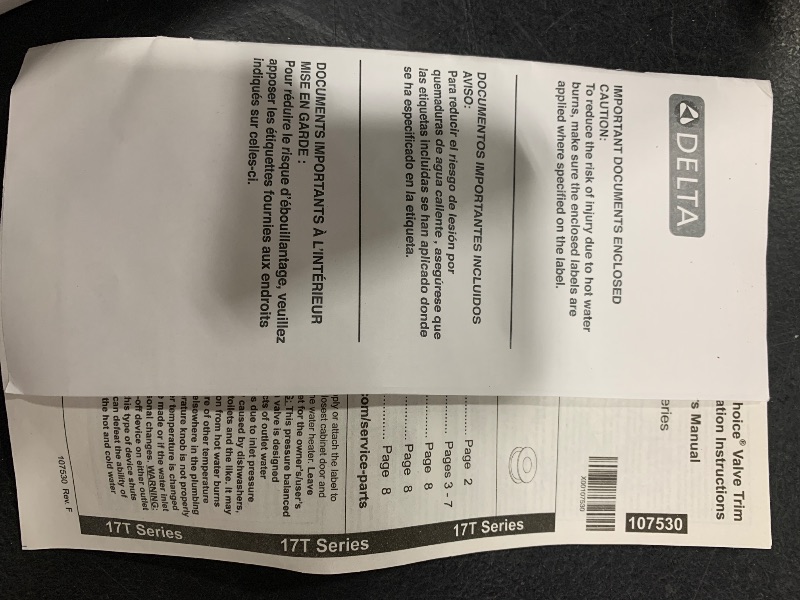 Photo 1 of Delta Faucet Tetra 17T Series Dual-Function Gold Shower Valve Trim Kit, Shower Handle, Delta Shower Trim Kit, Lumicoat Champagne Bronze T17T089-CZ-PR (Valve Not Included)