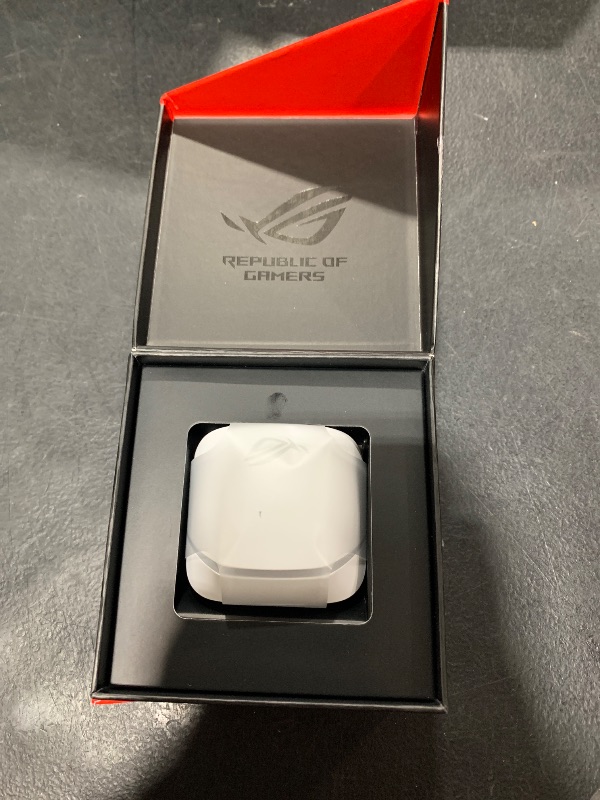 Photo 1 of ASUS ROG Cetra True Wireless Gaming Headphones (2.4 GHz & Bluetooth 5.3, ROG SpeedNova, 24-bit 96 kHz Audio, Bone-Conduction AI Microphones, Adaptive ANC, 46-Hour Battery Life)- Moonlight White
