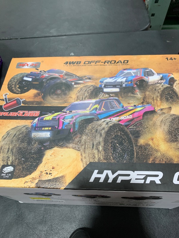 Photo 1 of Fenamx Mjx Hyper Go Rc Truck 4x4 Rc Brushless Rc Truck 16208 Electric Racing Buggy Brushless Motor and Esc,Terreneitor 4x4 Carros,1/16 4wd High Speed Rc Cars Drift for Adults Off Road Rc