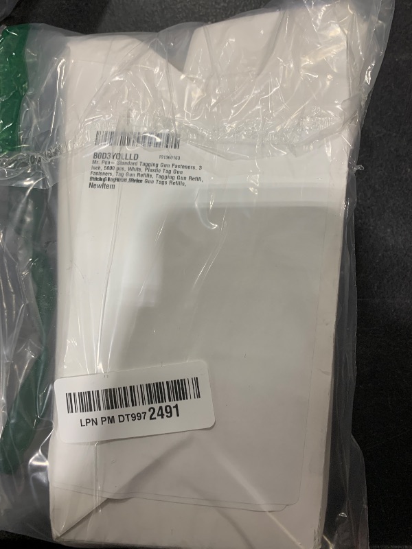 Photo 1 of Mr. Pen- Standard Tagging Gun Fasteners, 3 Inch, 5000 pcs, White, Plastic Tag Gun Fasteners, Tag Gun Refills, Tagging Gun Refill, Stitch Gun Refill, Price Gun Tags Refills, Pricing Tag Gun Barbs