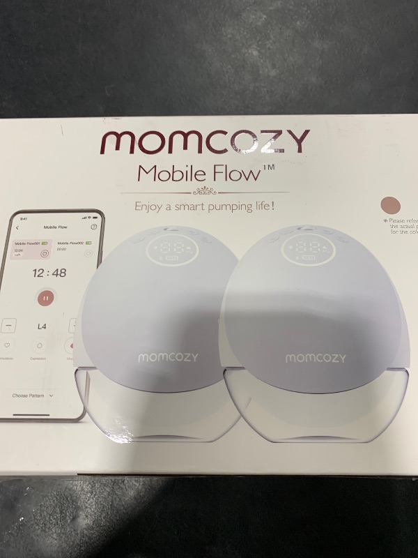 Photo 1 of Momcozy Breast Pump Hospital-Grade, Hands Free Breast Pump App with Leak-Proof DoubleFit Flange, Personalized Multi-Modes & 15 Levels, 2 Count