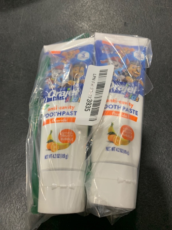 Photo 1 of Orajel Kids Paw Patrol Anti-Cavity Fluoride Toothpaste, Natural Fruity Bubble Flavor, 4.2oz Tube