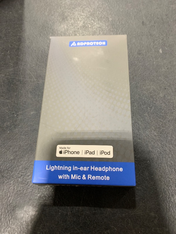 Photo 1 of ADPROTECH Lightning Headphones Earphones Magnetic Earbuds in-Ear MFi Certified with Microphone Controller for Sports Workout Compatible with iPhone 15/14/13/12/11 (Pure White, Lightning)