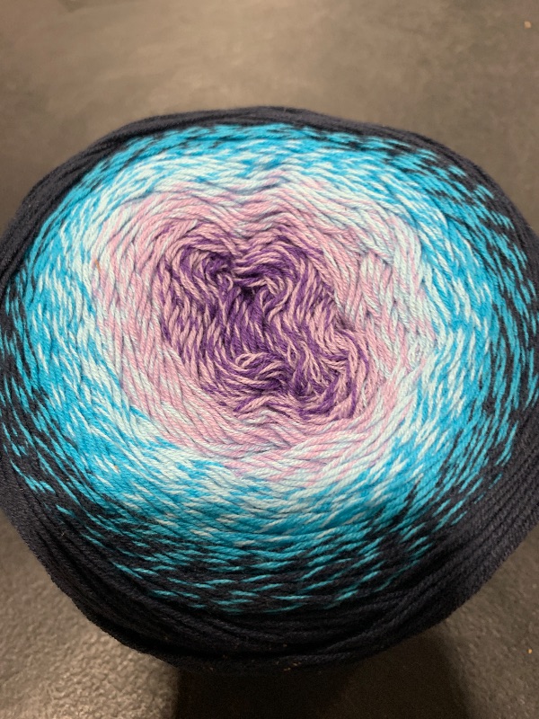 Photo 1 of YarnArt Flowers – Gradient Cotton Acrylic Blend, 250g (8.8 oz), 1094 yds, Lightweight Sport Yarn for Crochet, Knitting, Shawls, Summer Projects (254)