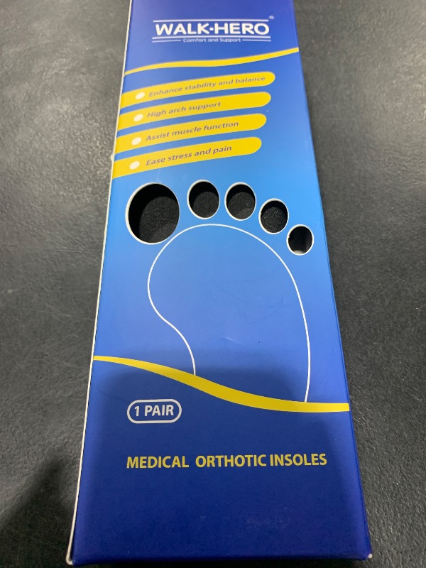 Photo 1 of Plantar Fasciitis Insoles for Men Women - Orthotics Inserts, Shoe Insoles Arch Support Flat Feet Inserts Work Boot Insoles for Standing All Day (Mens 10-10 1/2 | Womens 12-12 1/2)