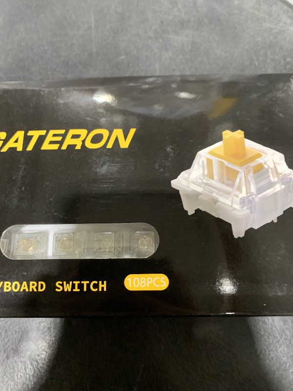 Photo 1 of Gateron Magnetic Jade Max Keyboard Switches,Fully Transparent Gold-Plated Spring Factory Pre-lubed Permanent Magnet Freely Setting Pre-Travel Linear Switches for Magnetic Gaming Keyboard(108PCS)