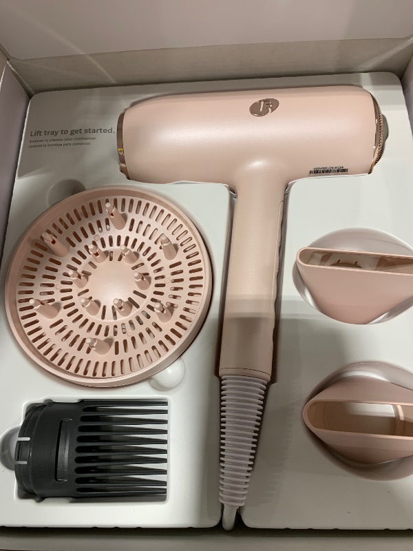 Photo 1 of T3 Featherweight StyleMax Professional Ionic Hair Dryer with Custom Heat Automation & 4 Attachments, Fast Drying, Lightweight with 5 Heat & 3 Speed Settings, 2 Concentrators, Diffuser & Smoothing Comb